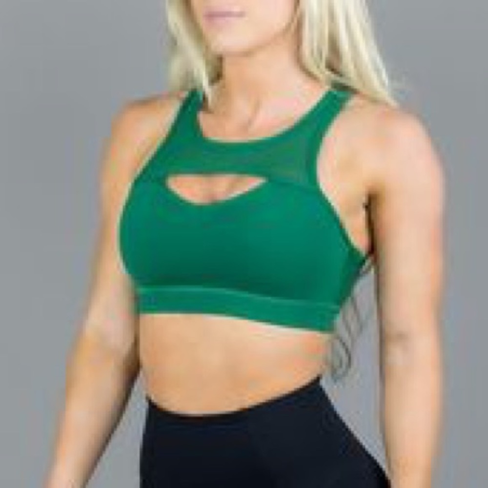 Emerald Ambrosia Mesh Bra - Buffbunny